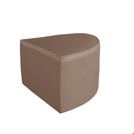 Flash Furniture Bright Beginnings Commercial Grade Modular Classroom Soft Seating, Backless Corner Chair, Neutral Vinyl MK-KE15686-GG